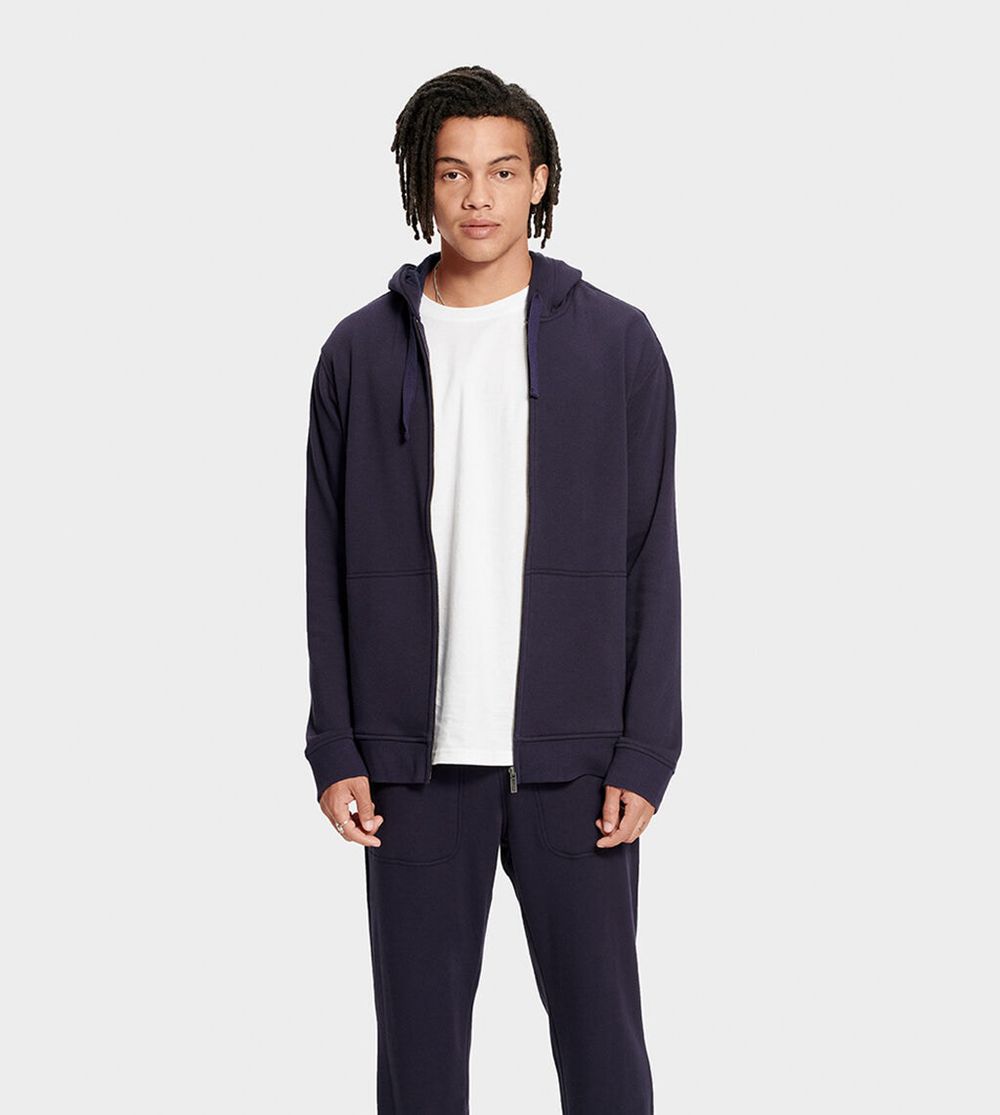 Ugg Hoodie Mens - Ugg Gordon Navy - 791HNRWGL